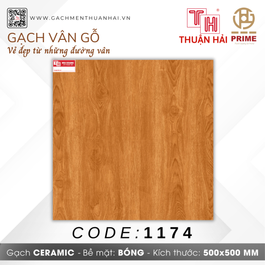 GẠCH GIẢ GỖ 50x50 PRIME 1174