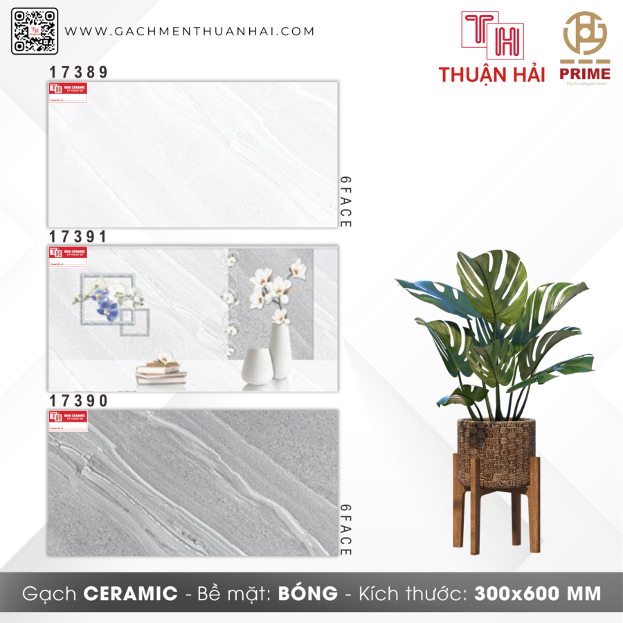 GẠCH ỐP TƯỜNG 30x60 PRIME 17389 - 17391 - 17390