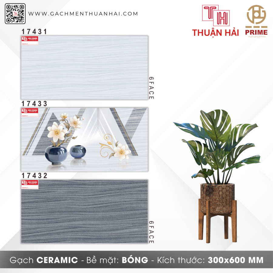 GẠCH ỐP TƯỜNG 30x60 PRIME 17431 - 17433 - 17432