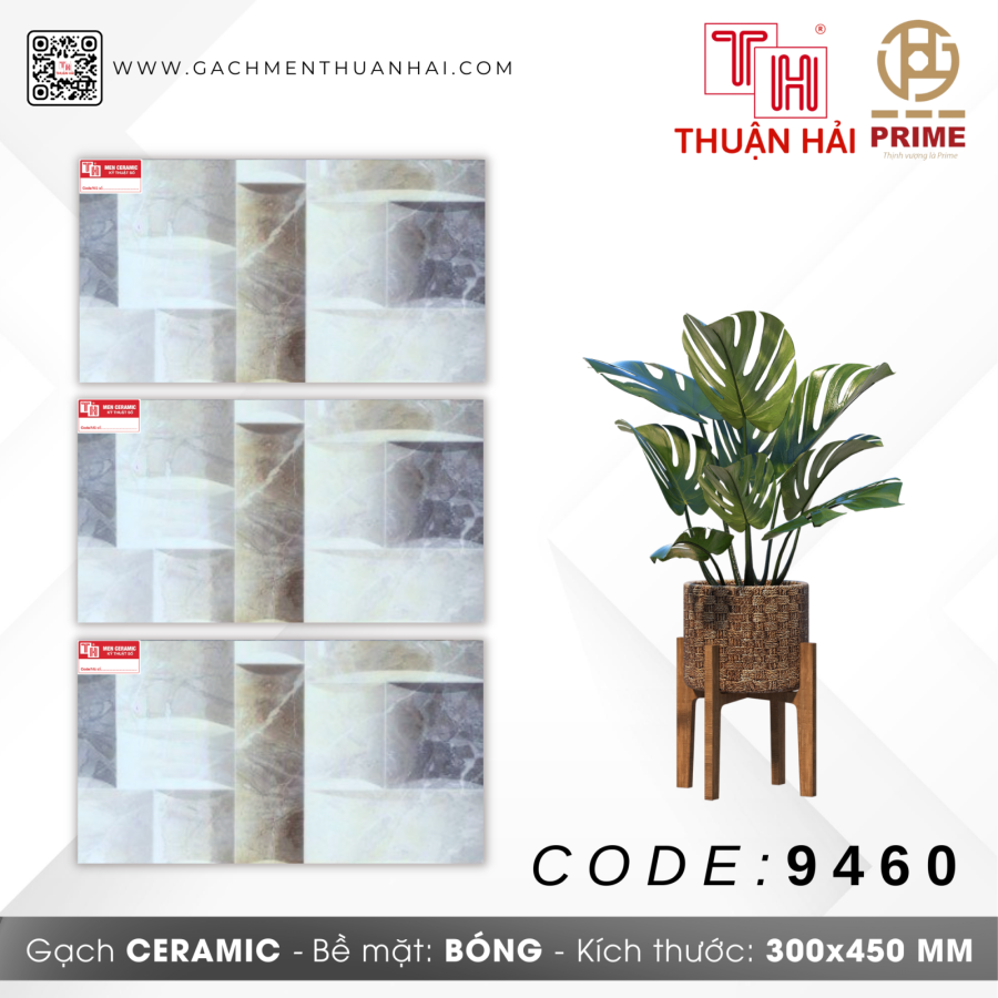 GẠCH TRANG TRÍ 30x45 PRIME 9460