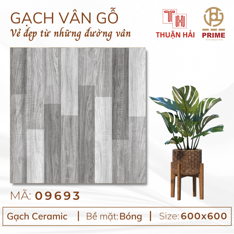 GẠCH GIẢ GỖ 60x60 PRIME 9693