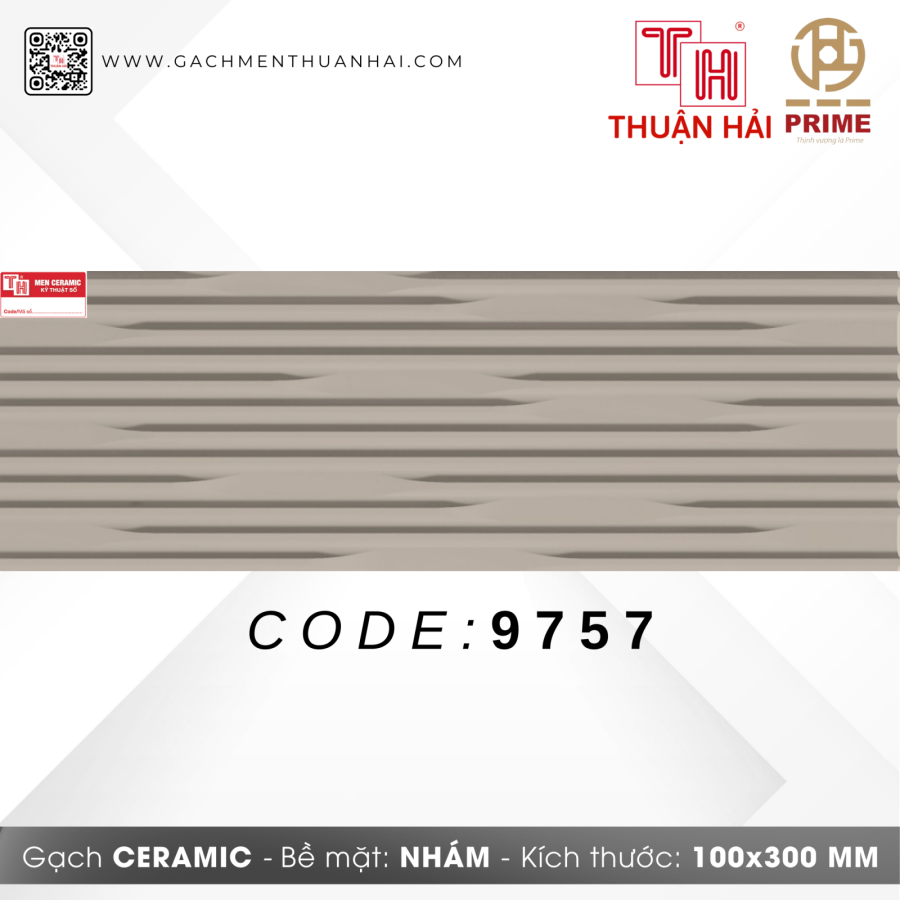 GẠCH TRANG TRÍ 10x30 PRIME 9757