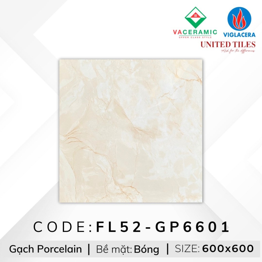 GẠCH LÁT NỀN 60x60 VIGLACERA FL52-GP6601