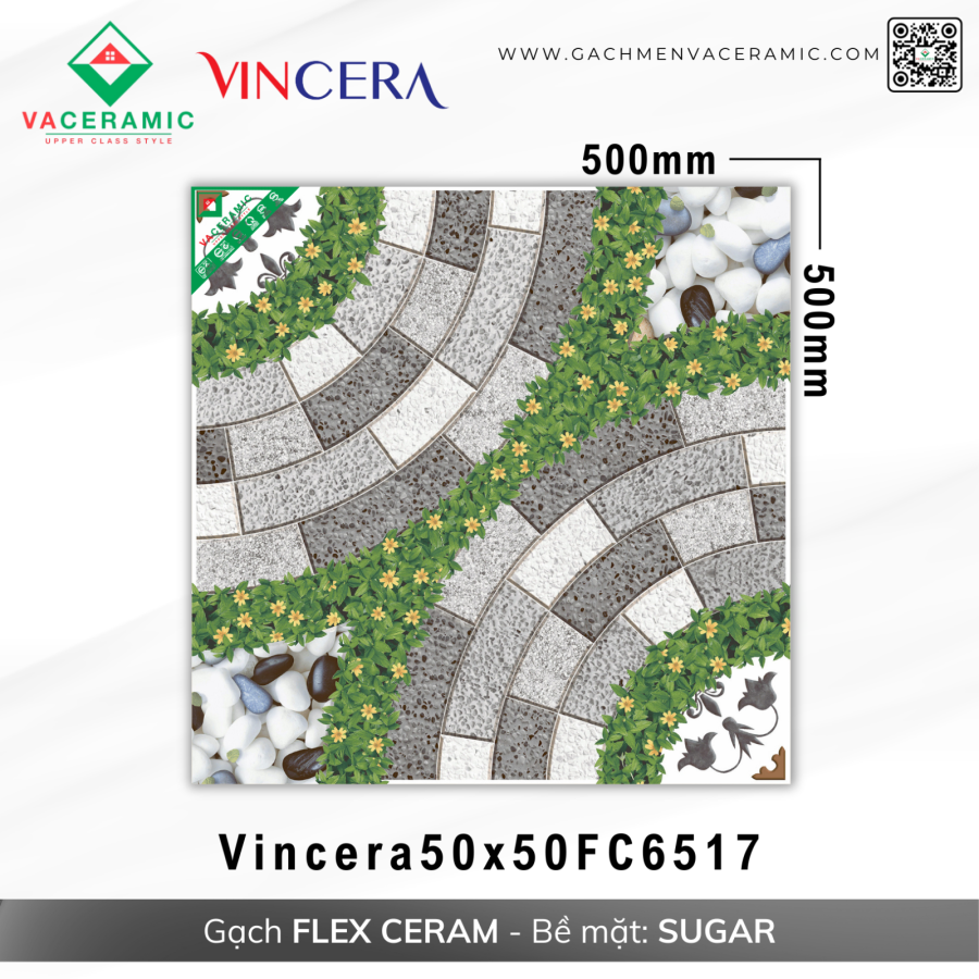 GẠCH SÂN VƯỜN 50x50 VINCERA 6517