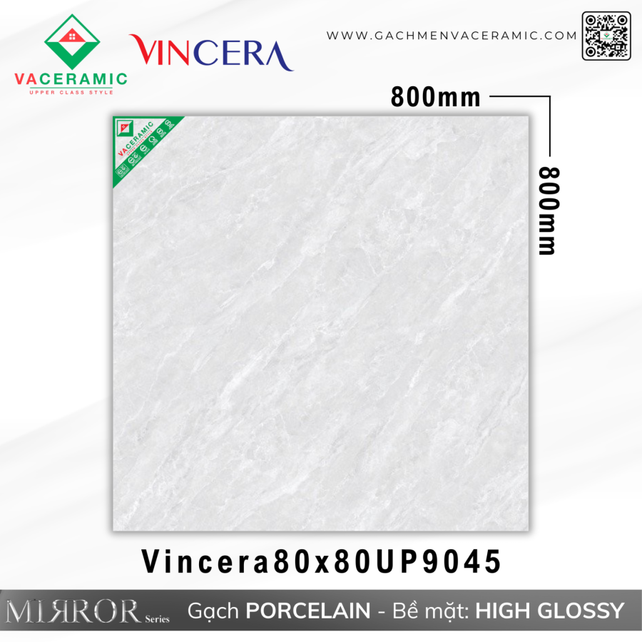 GẠCH LÁT NỀN 80x80 VINCERA 9045