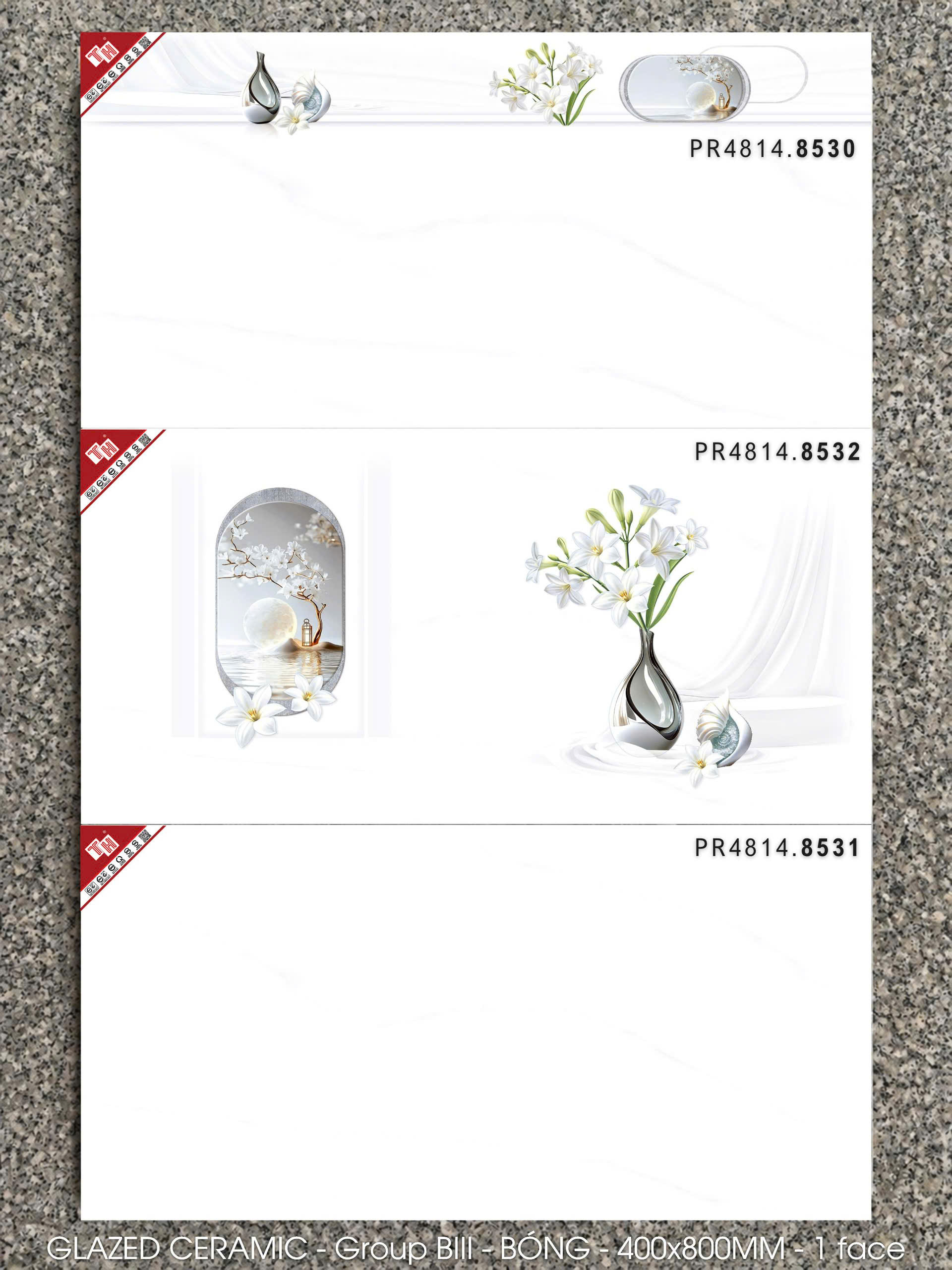 GẠCH ỐP TƯỜNG 40x80 PRIME 8530 - 8532 - 8531 